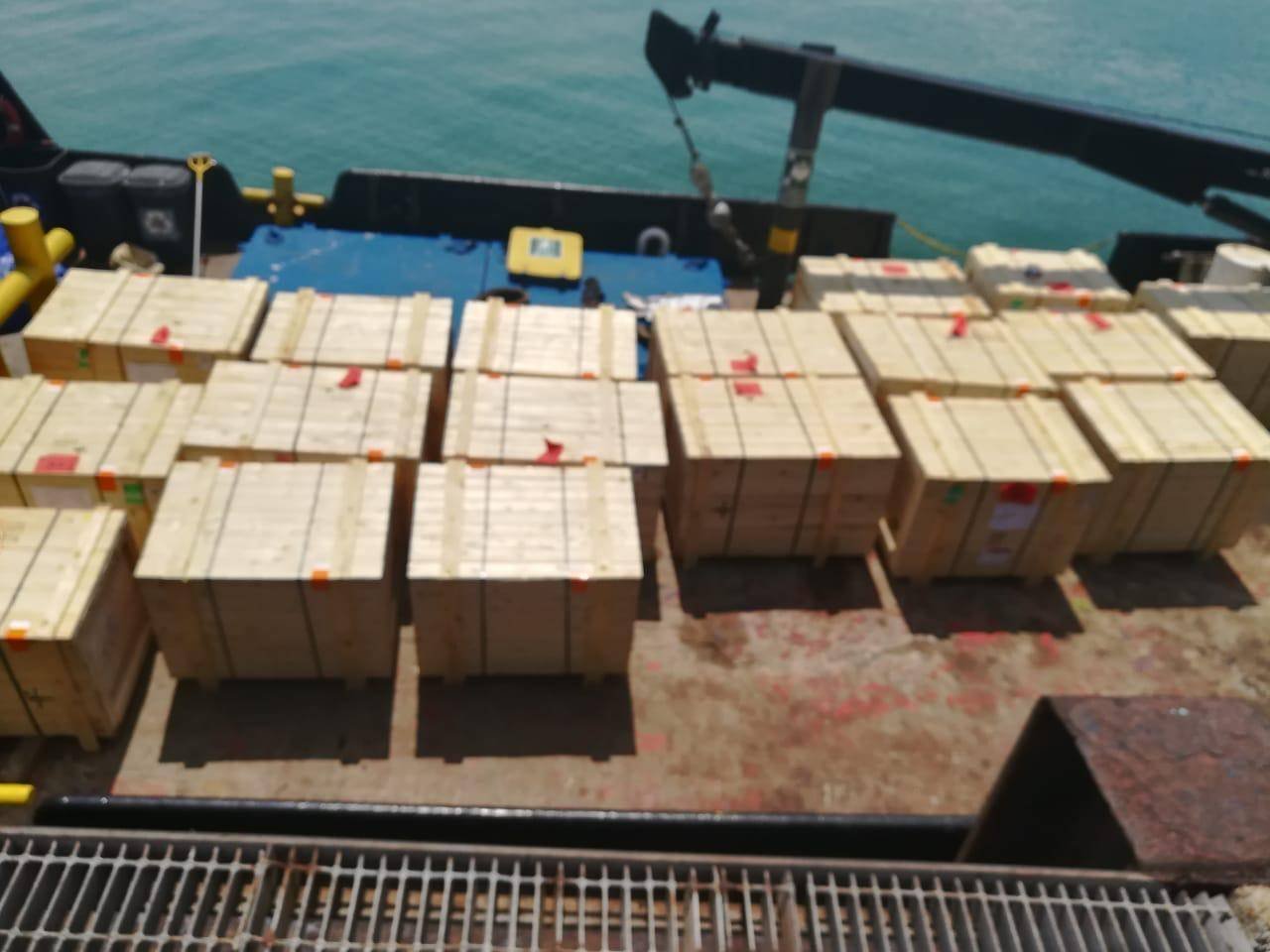 Carga asegurada en cubierta